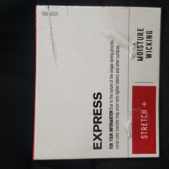 Men's NWT Black Express Performance Moisture Wicking Pants - Picture 5 of 8